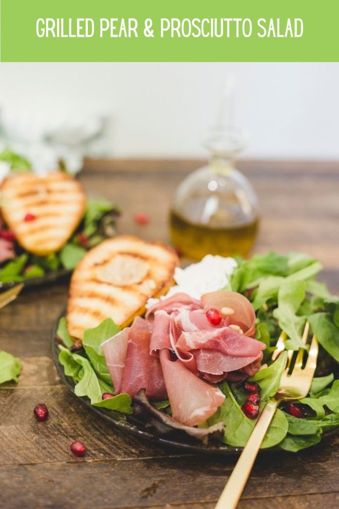 This image has an empty alt attribute; its file name is Grilled-Pear-Prosciutto-Salad-683x1024.jpg
